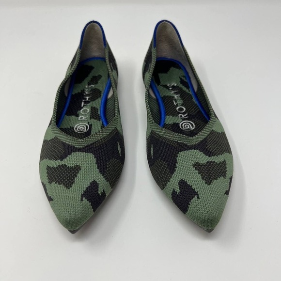 NWOT Rothy's The Point Women's Flats Size 6.5 Camo - Picture 3 of 9
